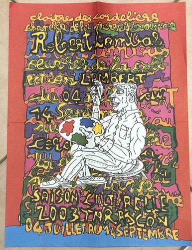 Robert combas affichette 2003 - robert,