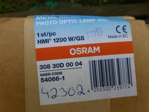 Osram hmi 1200 100v - hmi, 1200/gs