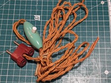 2 Meter 70cm Mounted Line Twisted Cable + Plug + Switch Vintage Art Deco.