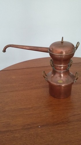 Ancien alambic cuivre moyen - alambic,