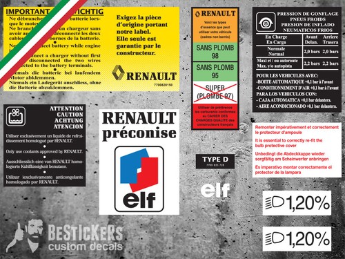 Kit stickers labels - 10,