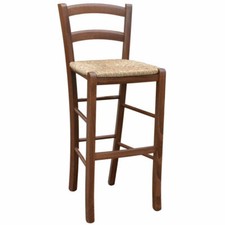 Tabouret Venezia En Bois Noyer
