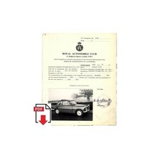 1966 Triumph Herald 12/50 Form