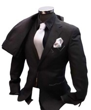 Costume Homme Noir Slim Drop 7