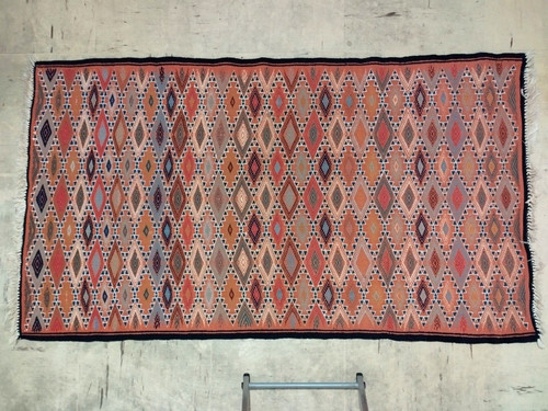 Ancien tapis killim turkmene - tapis,