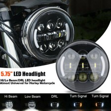 5 3/4 5.75" LED Phare avant DRL Clignotant Pour Harley Davidson Sportster Dyna
