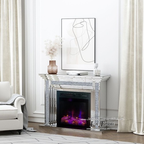 Cheminée électrique miroir - Électrique,