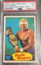 1985 O-Pee-Chee WWF Hulk Hogan Ser-1 PSA 5 RIP! ???