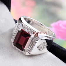 Naturel Gemme Grenat Avec 925