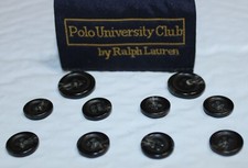 Polo University Club by Ralph Lauren Replacement Buttons 10 Pieces Brown Blazer