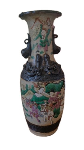Ancien vase chinois dragons - , en