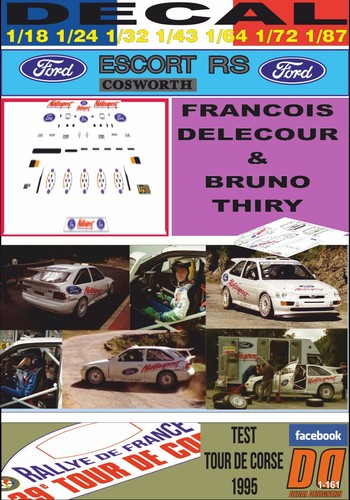 Decal ford escort cosworth - decal, rs
