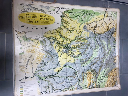 Ancienne carte scolaire type - ancienne,