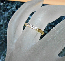 Bague  or jaune 18K sertie de 20 diamants  poincon  aigle T 50