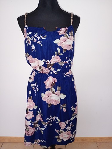 Robe fleurie bleu - bleu, rose