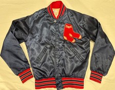 VTG 70s MLB Boston Red Socks Jacket RARE Felco Snap Button XS Blue Nylon USA