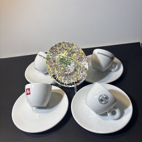 Illy coffee porcelain 2cup - coffee, s/2cup