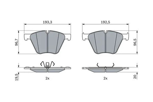 Plaquettes frein 986 424 - plaquettes,