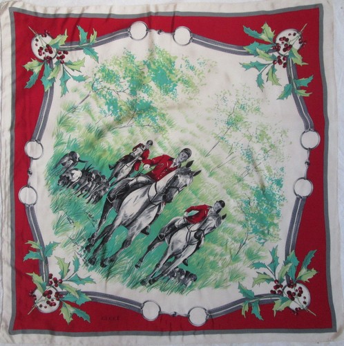 Foulard gucci soie vintage - soie,