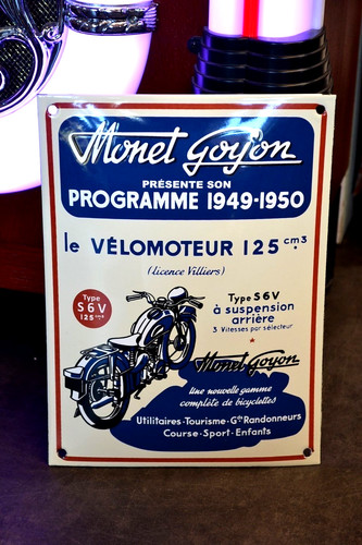 Plaque émaillée monet goyon - plaque,