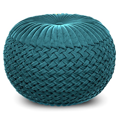 Simplihome grafton round pouf - simplihome,