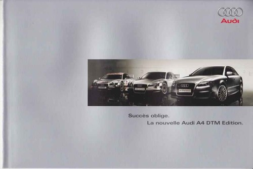 Catalogue brochure audi dtm - brochure,