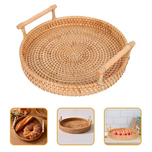 Panier pain rotin tissé - à,