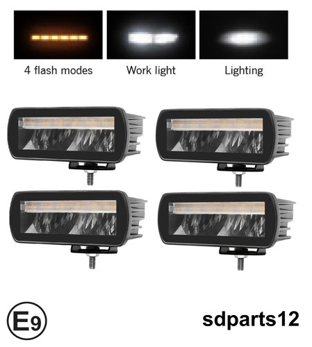 Phare travail led - de, 12-24v