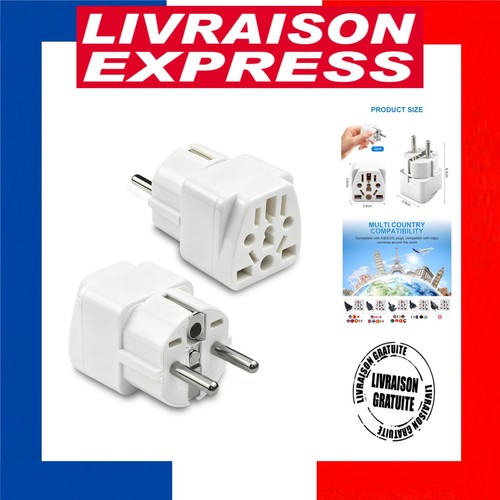 Adaptateur prise universelle - prise,