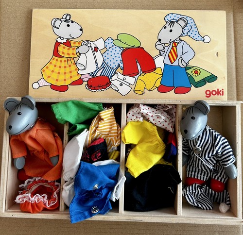 Vintage souris figurines bois - figurines,