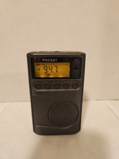 CC Pocket Radio  AM/FM/Weather with Clock, Backlit, Works Flawlessly Great Sound