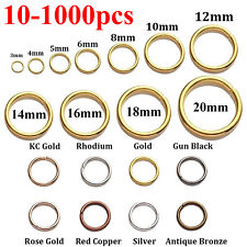 304 Strong Stainless Steel Open Split Jump Rings Connector Jewellery Findings 