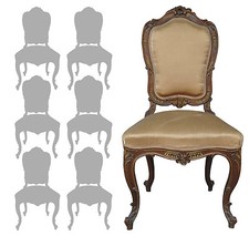 série de 6 chaises style