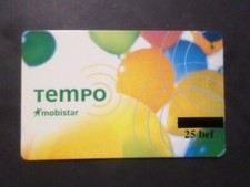 BELGIUM REMOTE CARD, MOBISTAR TEMPO, 25 bef LOT B