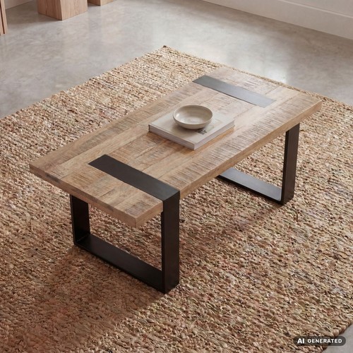 Table basse salon manguier