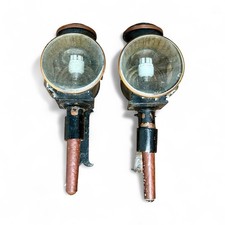 Large Victorian Gaston Carriage Lamps Circa 1900