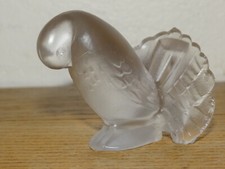 Joli Pigeon Art Déco en Verre
