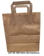 100 Sacs en Papier Kraft brun