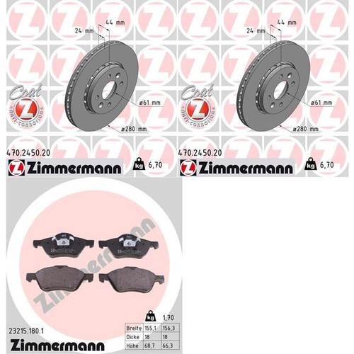 Zimmermann disques frein - disques, de