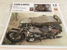 Carte moto Gnome & Rhône 800