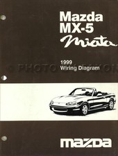 1999 Mazda MX-5 Miata Electrical Wiring Diagram Manual Schematic Book