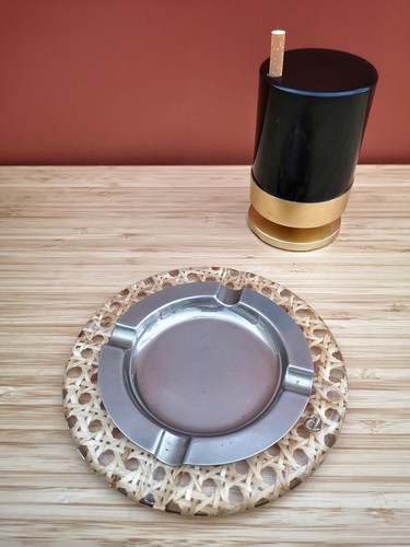 Cendrier vintage plexiglas - cendrier,