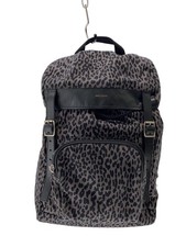 SAINT LAURENT Hunting Rock Sack Backpack Nylon GRY Leopard 342609 Japan