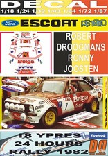 DECAL FORD ESCORT RS 1800 MKII