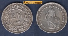 Suisse - 2 Francs 1904 en