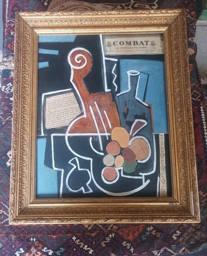 Tableau avec son - son, doré