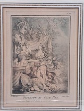 Ecole XVIIIe-J-B HUET-Offrande