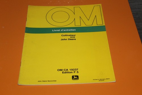 John deere livret - (221a),