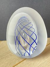Sulfide / Leixus paper press - signed Christopol? - Blue - Egg Shape