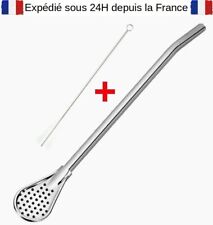 Bombilla + brosse offerte Maté paille filtre thé café boisson acier inoxydable